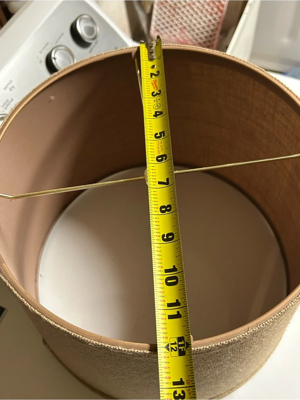 Natural Burlap Lamp Shade - Neutral Tan